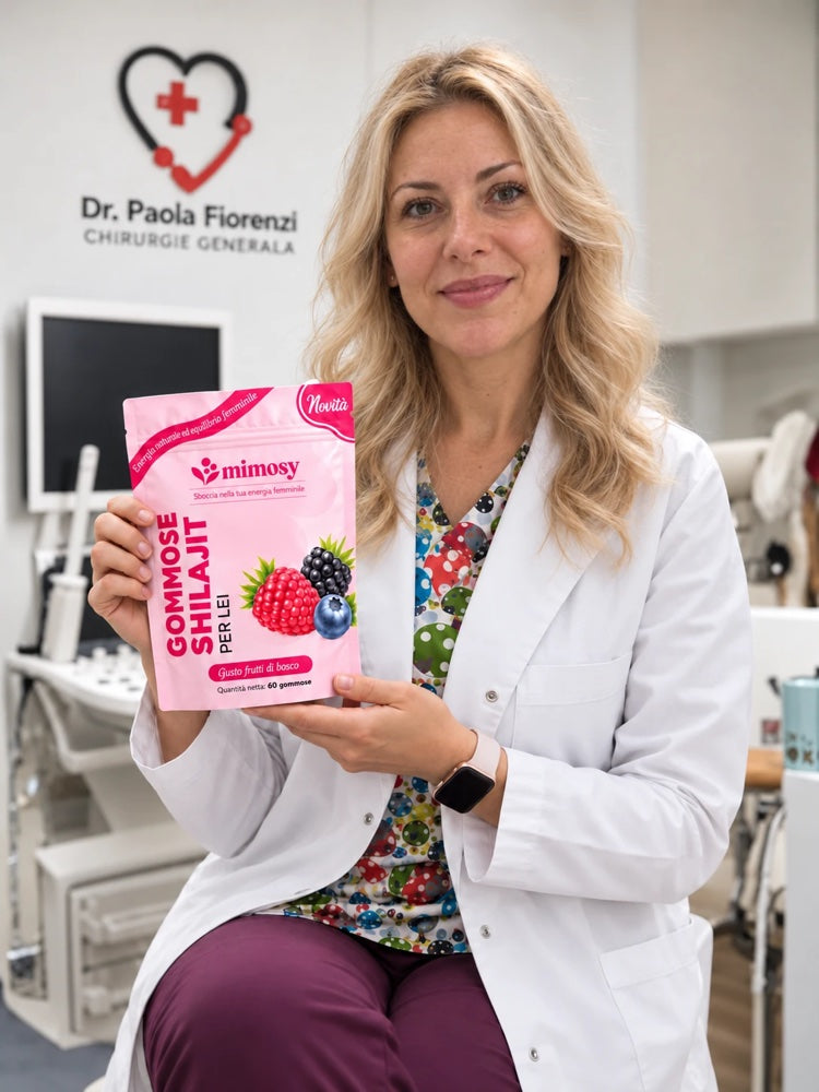 Presentazione Mimosy Gommose Shilajit per Lei